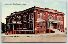 Shawnee Oklahoma~Convention Hall~Corner View~Steps on Both Sides~c1910 picture