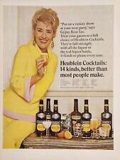 1967 Print Ad Heublein Cocktails 14 Kinds Famous Entertainer Gypsy Rose Lee picture