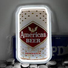 American Beer Can Neon Sign For Gift Party Store Mall Bar Wall Decor 12