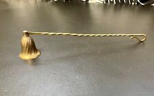 Vintage Solid Brass Candle Snuffer MCM Twist Handle picture