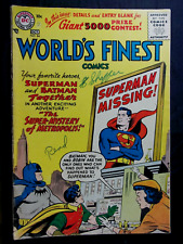 World's Finest #84 GD 2.0 1956 Batman Surperman vintage DC comic picture