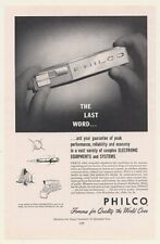 1959 Philco Nameplate Last Word Electronic Defense Ad picture