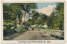 Vintage Postcard Greetings from Wellsville, Missouri picture