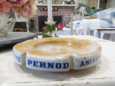 Large French Ashtray or Serving Bowl Pernod Anisette Pottery Dish From France picture