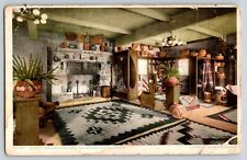 Vintage Postcard Interior Indian Building  Hotel Fray Marcos WIlliams Arizona picture