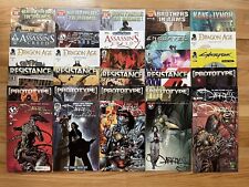 Large Videogame Comic Lot - Dragon Age, Far Cry, Cyberpunk, Resistance and More picture