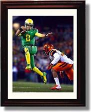16x20 Gallery Frame Oregon Ducks Leaping Marcus Mariota Autograph Promo Photo picture