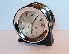 Chelsea Ship's Bell Clock 6 in Dial Nickel Plated - Vintage circa 1948 picture