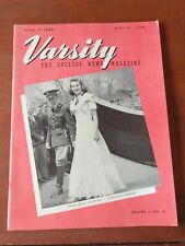 Vintage Varsity College News Magazine Publication May 27, 1940 Great Condition  picture