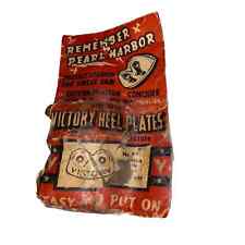 **Vintage** Remember Pearl Harbor Victory Heel Plates picture
