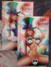 Set M House Mad Hatter #1 Alice Wonderland Topless F/N Peyton Melindas Comics NM picture