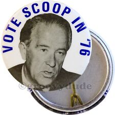 1976 Vote Scoop Henry Jackson For President In '76 Campaign Pin Pinback Button picture