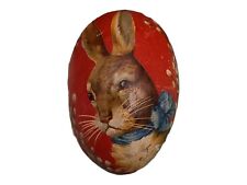 Antique German Lithograph Two Sided Paper Mache Egg picture