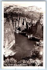 Idaho ID Postcard RPPC Photo Cabinet Gorge In North Idaho Ross Hall c1940's picture