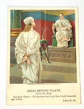 Vintage  1905 Heidelberg Picture Cards JESUS BEFORE PILATE picture