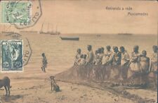Portuguese ANGOLA group of fishers 1910s PC picture