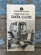 Rare Original Vintage IH International Harvester Farm Tractor Data card picture