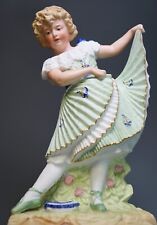Gebruder Heubach German Bisque Porcelain Dancing Girl Figurine picture