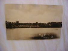 Real Photo Postcard RPPC Mill Pond Stacyville Iowa IA  1926 #2875 picture