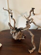 Vintage Mid Century Modern Sculptural Driftwood Candle Holder Candlestick Big picture