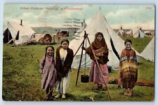Moorhead Minnesota MN Postcard Indian Children Guying A Tenderfoot 1908 Antique picture