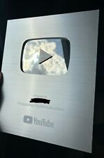 ✅ Authentic Silver YouTube Play Button picture