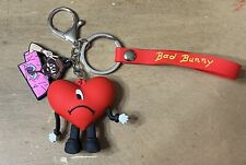 BAD BUNNY 3D HEART KEYCHAIN picture