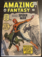 Amazing Fantasy #15 1962 1st Spider-Man Apparent FR-GD(R) Signed by Stan Lee picture