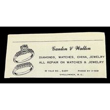 Ganton and Walton Jewelry Store Vintage Print Ad Chilliwack B.C. Diamonds 1950s picture
