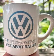 RARE Volkswagen The Extraordinary 1982 Rabbit Rallye VW Coffee Mug Cup Racing picture