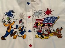 Vintage Disney Mickey Mouse Women's 4th of July Shirt Medium Mint Cond. picture
