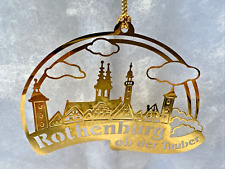 Kathe Wohlfarht Brass Christmas Ornament Rothenburg ob der Tauber Germany - Mint picture