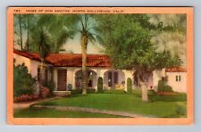 North Hollywood CA-California, Home Of Don Ameche, Vintage c1948 Postcard picture