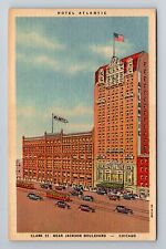 Chicago IL-Illinois, Hotel Atlantic, Advertising, Antique Vintage Postcard picture