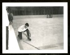 Vintage Polaroid Photo BALL STATE UNIVERSITY HOCKEY PLAYER MUNCIE, IN 1970 12 picture