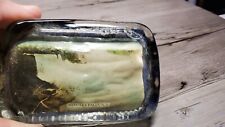 Antique Photo Paper Weight Niagara Falls NY Souvenir Glass Paperweight picture