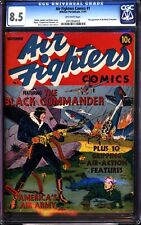 Air Fighters Comics Volume 1 #1 CGC 8.5 Hillman WWII Nazi Cover 1941 OW pages picture