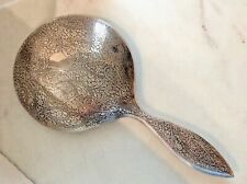 Anthropologie Vintage Chased Silver Hand Mirror picture