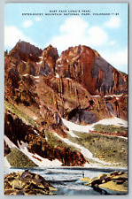 c1940s East Face Long's Peak Estes-Rocky Mountain Park CO Vintage Postcard picture