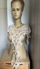 Magnificent Antique Battenburg Lace collar for a dress - Linen - Front 23
