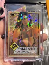 1/1 Holo Cracked Ice Violet Myers Trading Card By MPRINTS picture