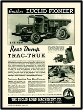 1934 Euclid Road Machinery Co. New Metal Sign: Euclid Trac Truks, The Pioneer picture