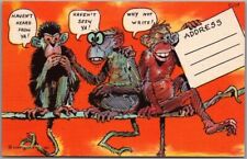 c1940s RAY WALTERS Comic Linen Postcard 