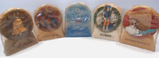 Vintage 70's America's Heritage Patriotic USA hand painted candles Nostalgic picture