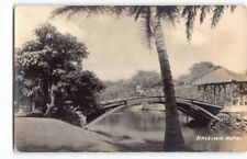 Scenic Haleiwa Hotel Landscape~North Shore Hawaii Antique RPPC Photo Postcard-P1 picture