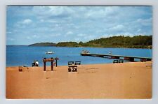 Champion MI-Michigan, Van Riper State Park, Beach Scene, Vintage Postcard picture