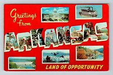 AR-Arkansas, General Greetings, LARGE LETTERs, Landmarks, Vintage Postcard picture