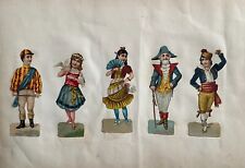 Chromos Waffles 19th Éme Centuries Characters Folk picture