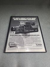 Canon Vc-200a Video Camera Print Ad 1984 Framed 8.5x11  picture