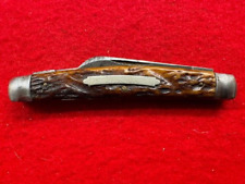 PRE-1940 ROBESON SHUREDGE 626193 JIGGED BONE HALF CONGRESS KNIFE  (958) picture